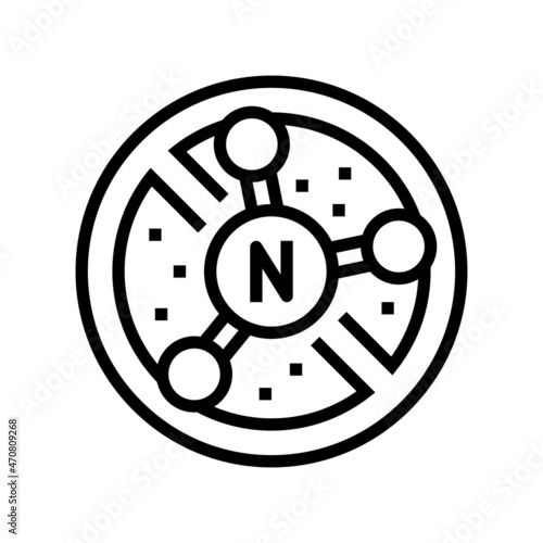 Φωτογραφία nitrate free cosmetic line icon vector