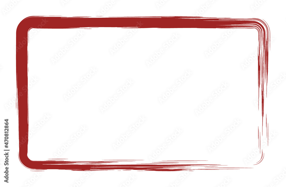 赤色の和風なイメージの線のフレーム素材 Stock Vector Adobe Stock