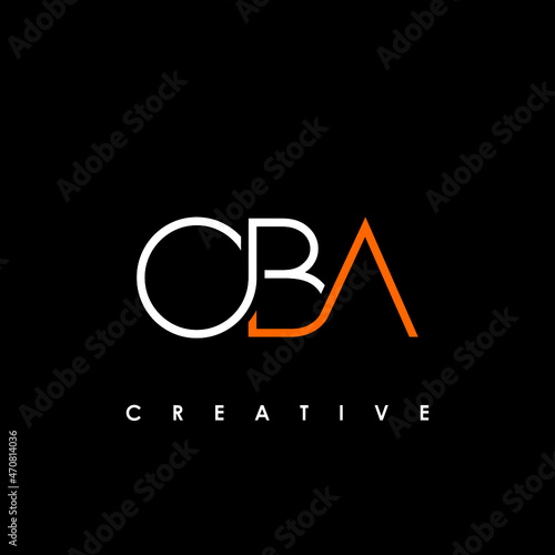 OBA Letter Initial Logo Design Template Vector Illustration