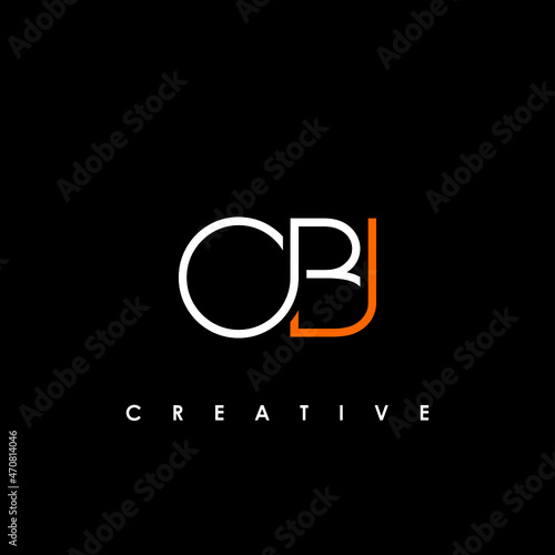 OBI Letter Initial Logo Design Template Vector Illustration