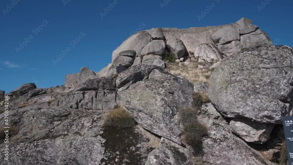 Megalithic rocks at Monsanto in Portugal. Panning Megalithic rocks at Monsanto in Portugal. Panning