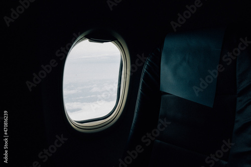 View from the window seat of a plane
