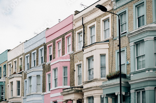 Colorful Bywater street in London