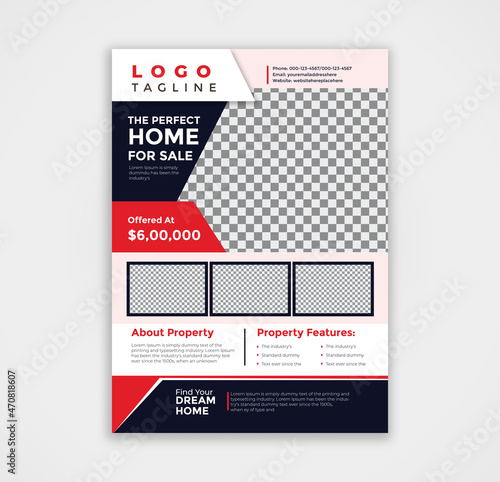 Real Estate Flyer Template Design, Corporate Flyer Design