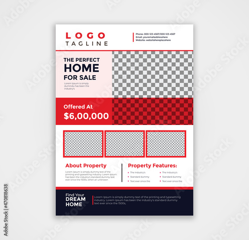 Real estate flyer design for home sale business
