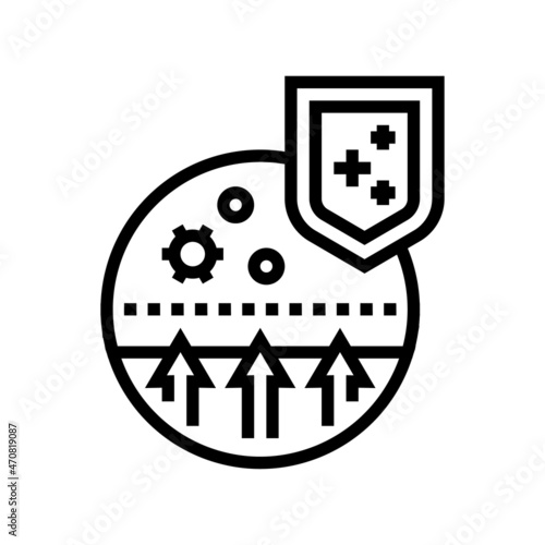 passive immunity line icon vector. passive immunity sign. isolated contour symbol black illustration