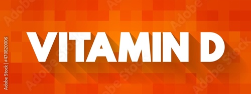 Vitamin D text quote, concept background