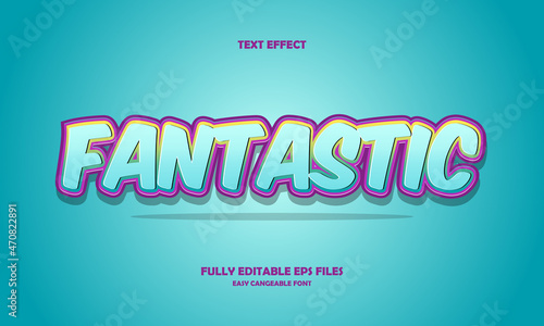 fantastic style editable text effect