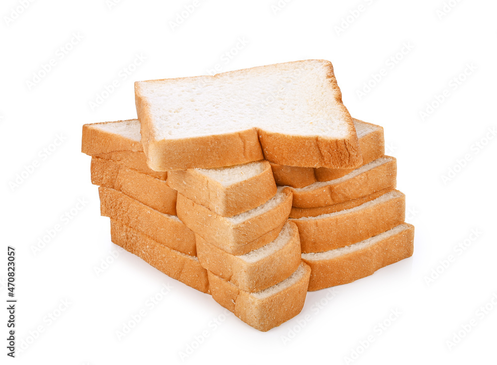 Sliced bread isolated on white background. Sliced bread isolated on white background.