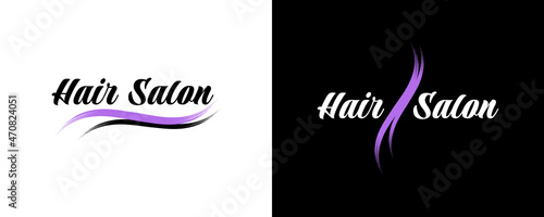 Nice hair salon logo