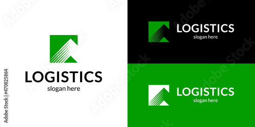 Abstract logistics logo