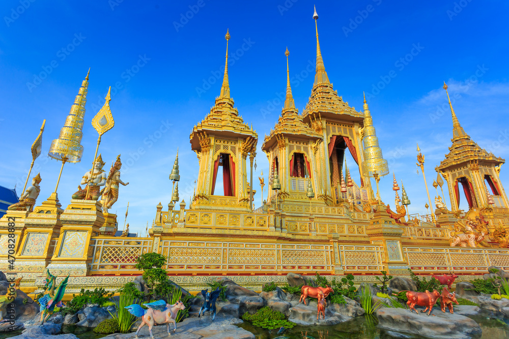 Fototapeta premium The Royal Crematorium Replica for King Bhumibol Adulyadej (Pra May Ru Maat) 