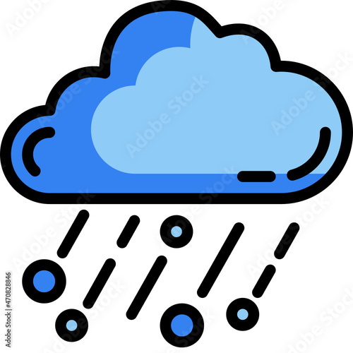 blizzard line icon