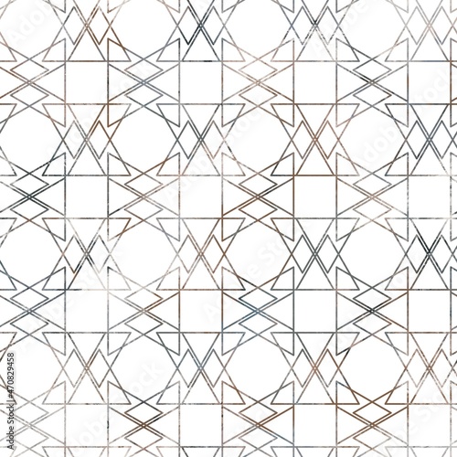 Seamless neutral tan and white distressed grungy motif surface pattern design for print. High quality illustration. Textured textile repeat print swatch. Aged gray dirty elegant abstract illustration.