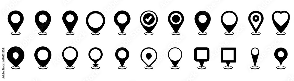 Map pin icon. location pin place marker. Location icon. Map marker pointer icon set. GPS location symbol collection. Modern map markers. Vector icon isolated on transparent background. Map pin icon. location pin place marker. Location icon. Map marker pointer icon set. GPS location symbol collection. Modern map markers. Vector icon isolated on transparent background.