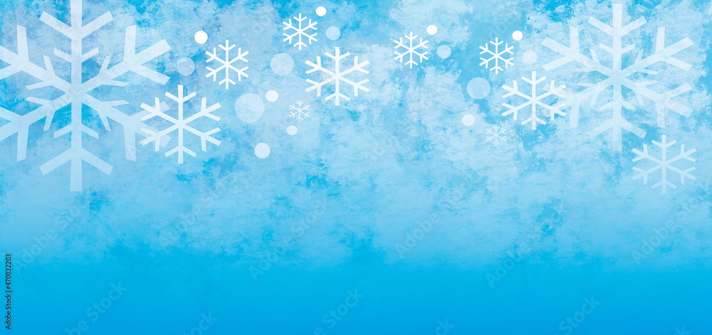 Winter background graphic with snow. The graphic is also to use as cmyk illustration.