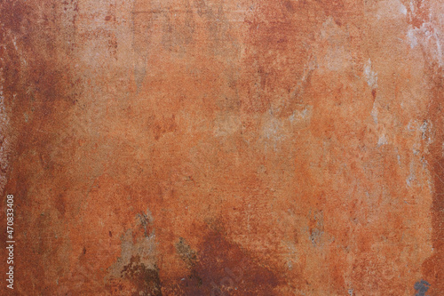Background with rust  brown rusty iron texture.Old wall paer.
