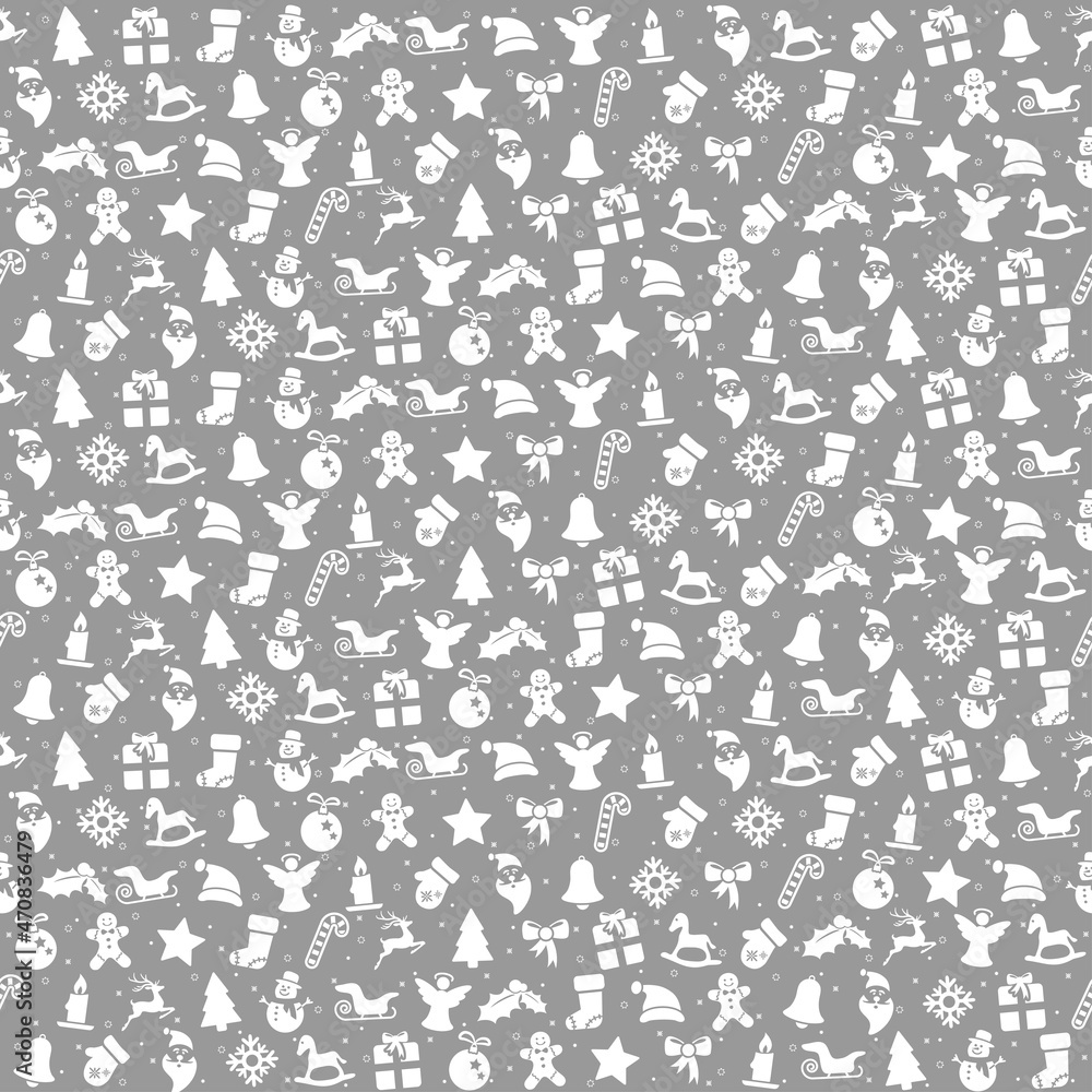seamless christmas background consists of icons seamless christmas background consists of icons