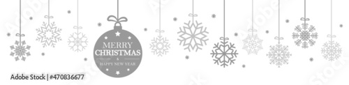 hanging snow flakes for christmas and greetings