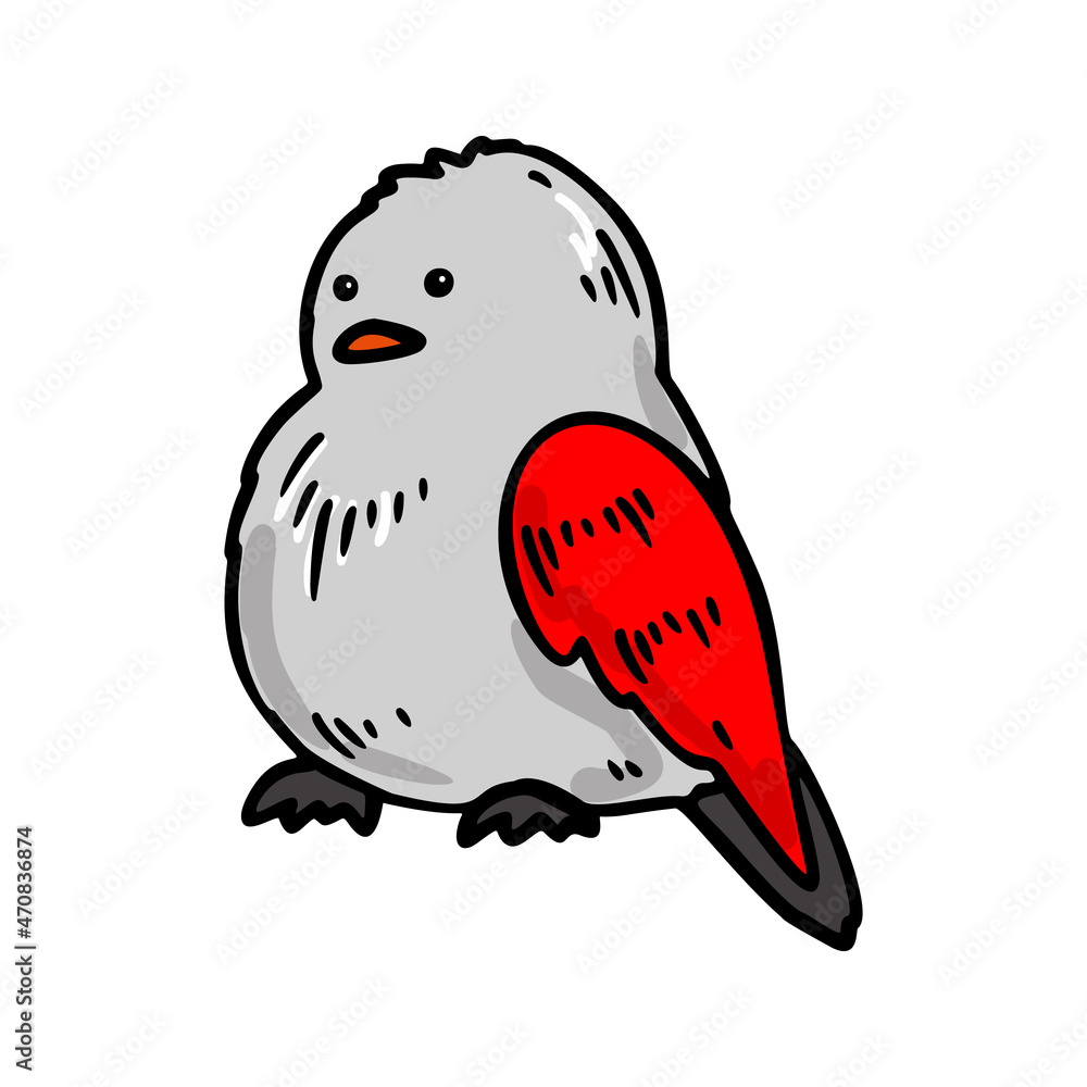 Hand drawn bird. Vector illustration Hand drawn bird. Vector illustration