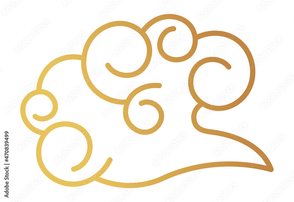 Cloud in wind weather. Chinese style pattern element Cloud in wind weather. Chinese style pattern element