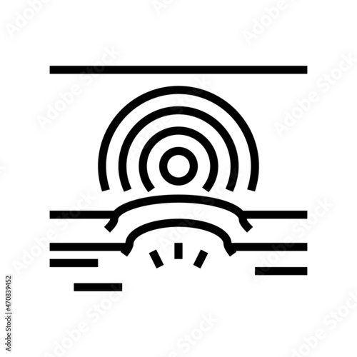 pain health problem line icon vector. pain health problem sign. isolated contour symbol black illustration