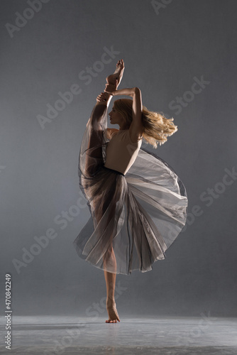 Gymnast in a skirt