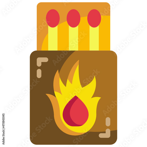 matches flat icon
