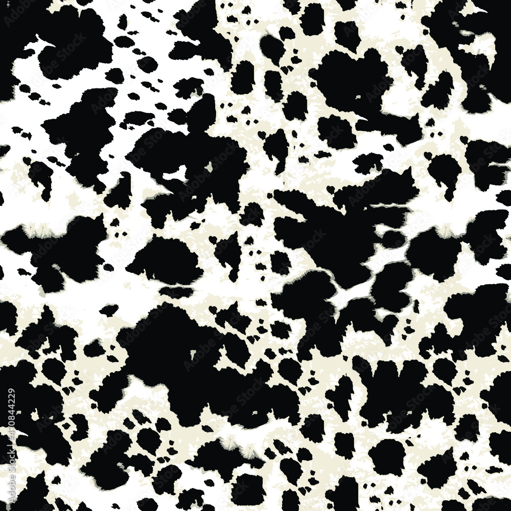 Cow skin pattern texture repeating seamless black and white monochrome. Fashionable print. Fashion and stylish background for runner carpet, rug, scarf, curtain, pillow, t shirt, template, web design Cow skin pattern texture repeating seamless black and white monochrome. Fashionable print. Fashion and stylish background for runner carpet, rug, scarf, curtain, pillow, t shirt, template, web design