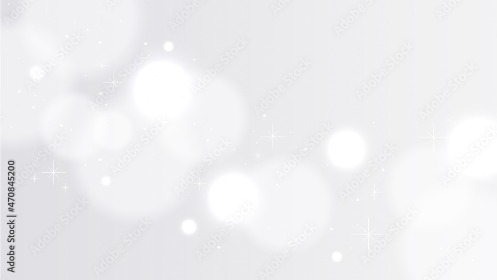 キラキラと光るボケ 白のグラデーション背景 高級感のある背景素材 Stock Illustration Adobe Stock