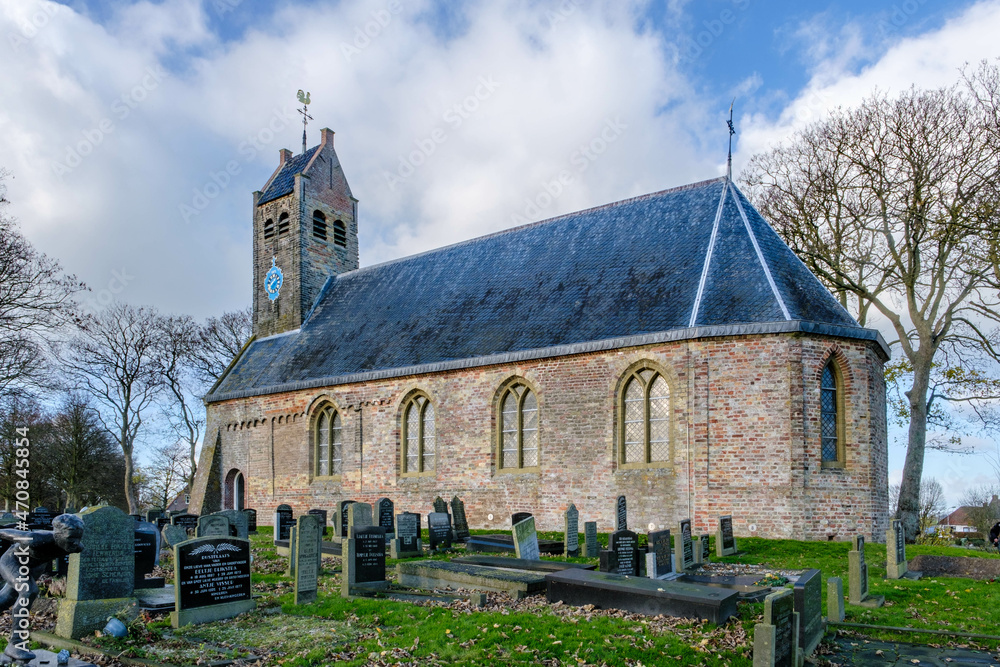 Nicolaaskerk Hijum, Fryslkan, Friesland province, The Netherlands
