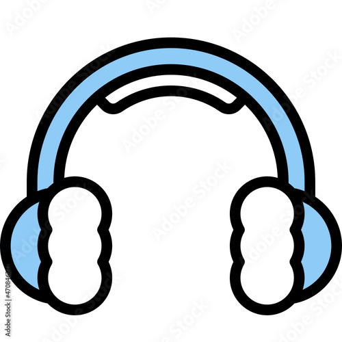 earmuff one color icon