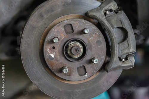 car brake disc, wheel repair and car brake pad replacement