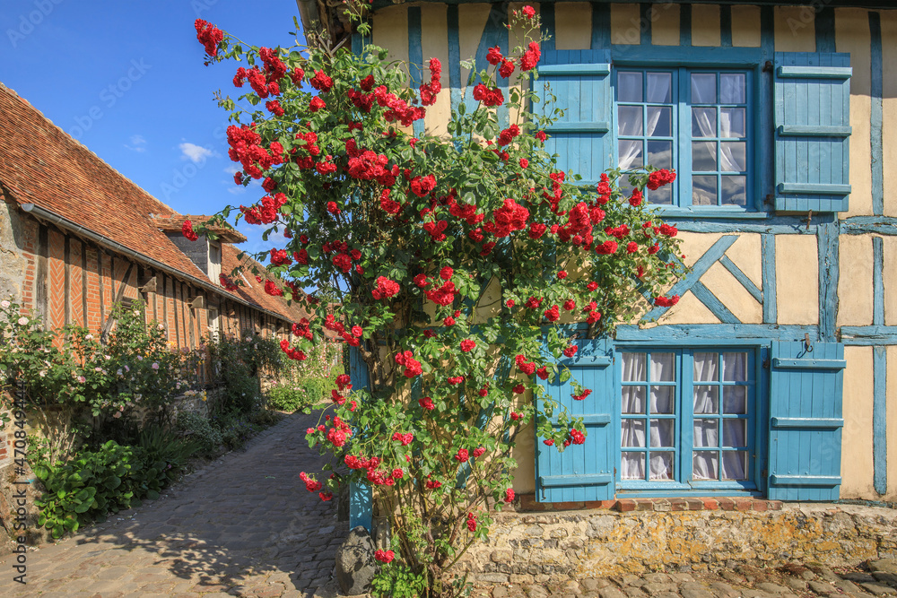 Gerberoy, village de l'Oise, Hauts-de-France, France