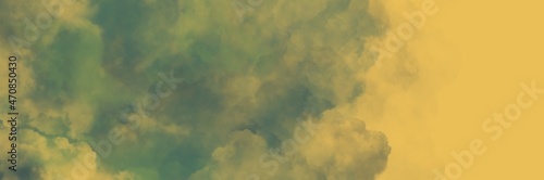 Abstract background painting art with green and brown wet ink paint brush for December sale poster, banner, website, phone case design.