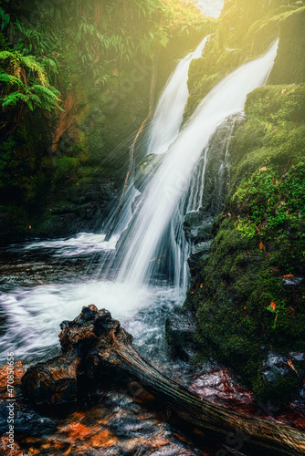 Venford falls Dartmoor national park Devon england uk 