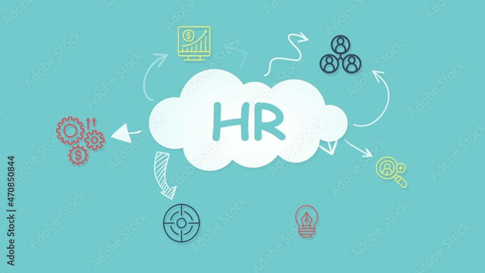 Internet, business, Technology and network concept.Human Resources HR management concept. Internet, business, Technology and network concept.Human Resources HR management concept.