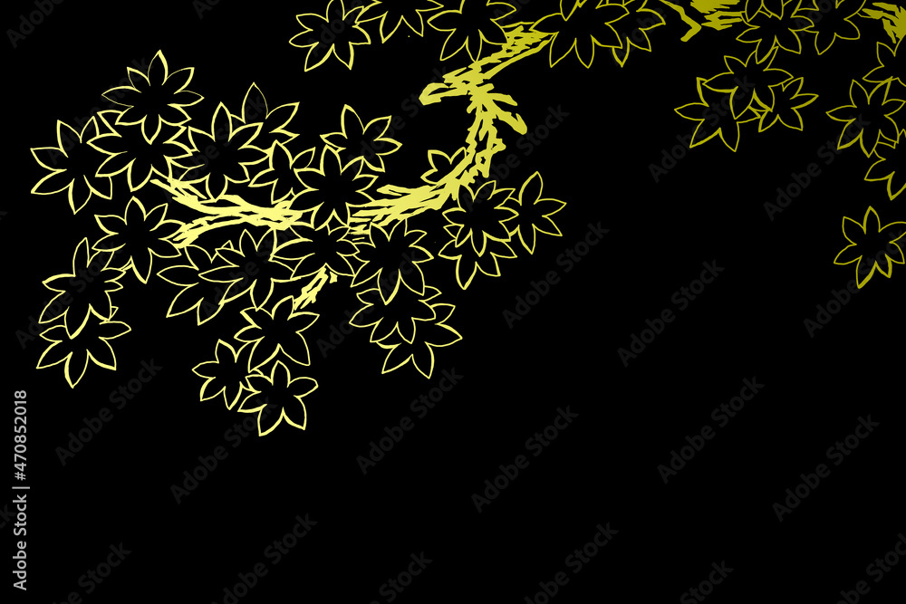 Fototapeta premium 紅葉の蒔絵