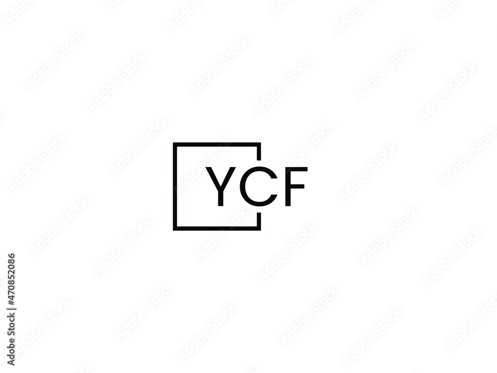 YCF letter initial logo design vector illustration YCF letter initial logo design vector illustration