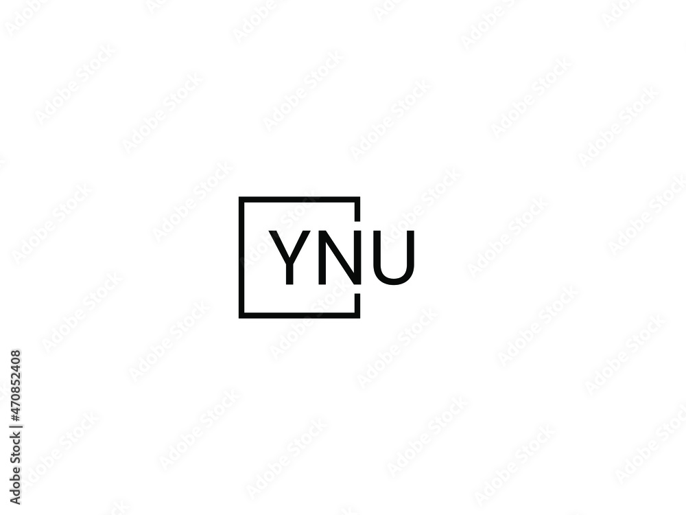 YNU letter initial logo design vector illustration YNU letter initial logo design vector illustration
