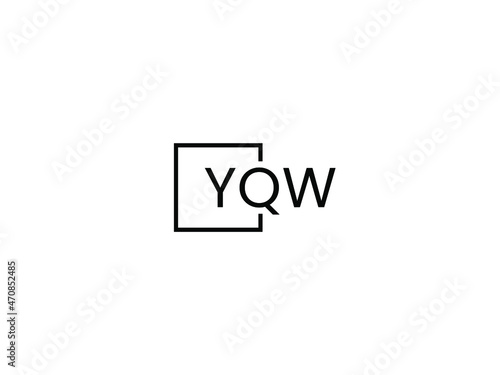 YQW letter initial logo design vector illustration