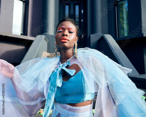 Fashion editorial images with colourful themes