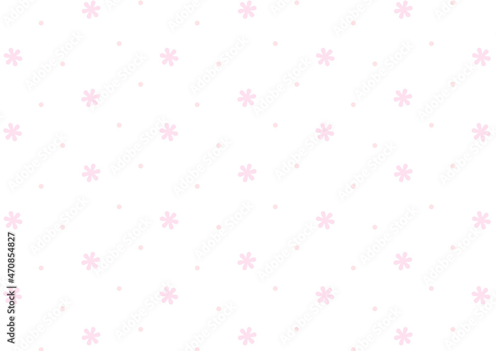 背景 白 小さな雪 ピンク Stock Vector Adobe Stock