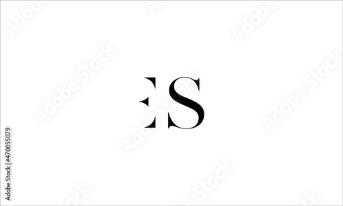 ES, SE, Abstract Letters Logo Monogram