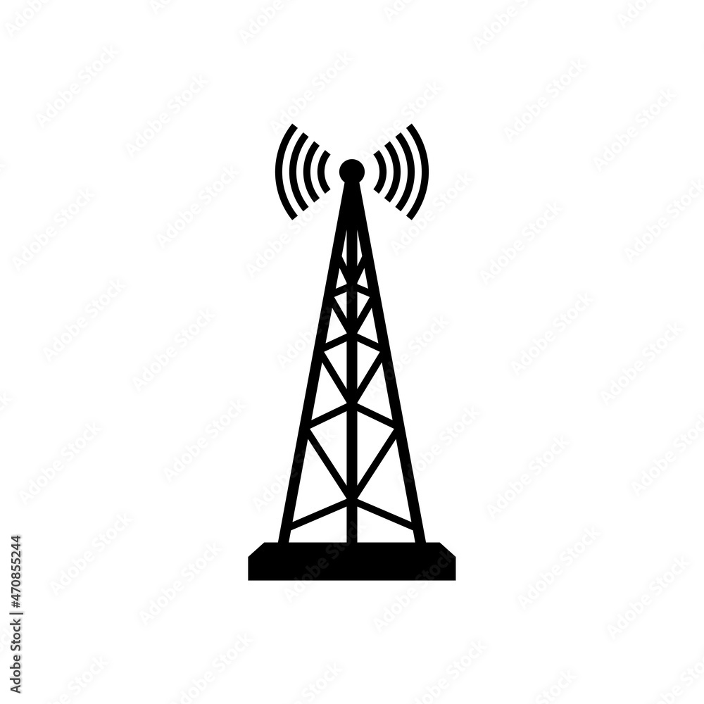 radio tower icon design template vector isolated illustration radio tower icon design template vector isolated illustration