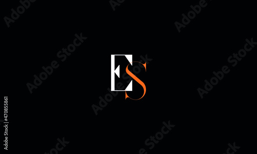 ES, SE, Abstract Letters Logo Monogram
