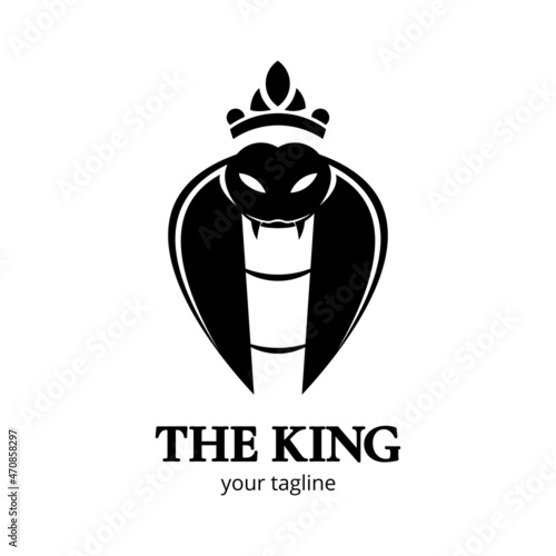 king cobra snake head logo photo