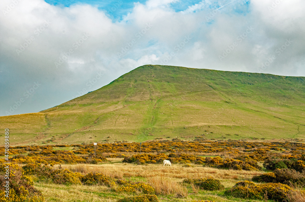 Hay Bluff in the Black mountains of Wales in the autumn.