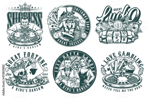 Casino vintage logos