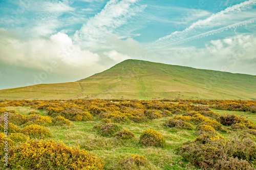 Hay Bluff in the Black mountains of Wales in the autumn. photo